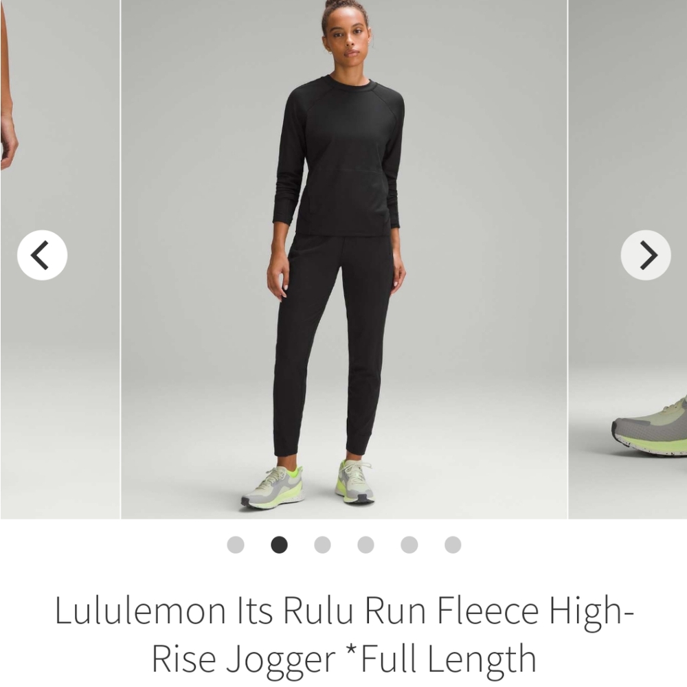 Lululemon it's truly fleece joggers size 14